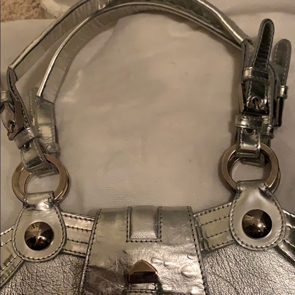 Metallic silver AUTHENTIC Versace shoulder bag - Picture 3 of 7
